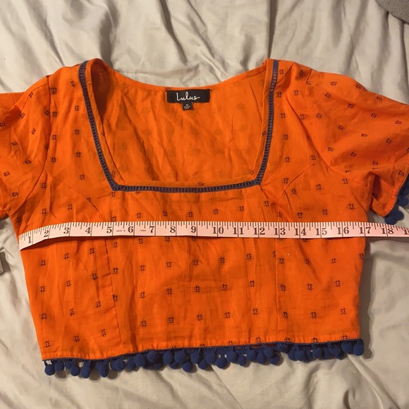 New lulus crop top pom Pom shirt: - Picture 9 of 9